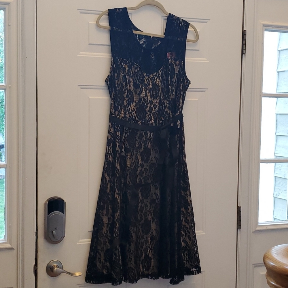 Black lace dress